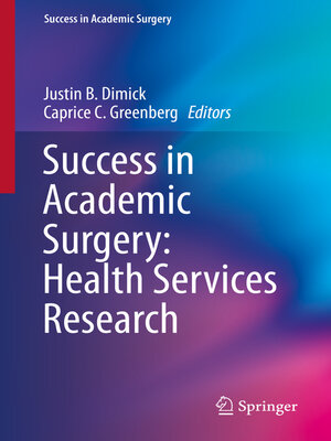 cover image of Success in Academic Surgery